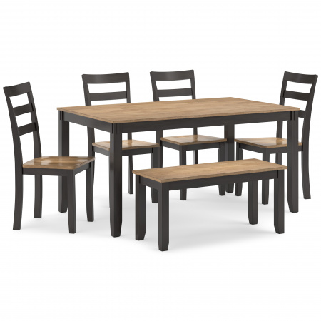 Стул обеденный с 4 стульями и скамейка Gesthaven