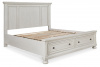 Кровать двуспальная с местом для хранения Robbinsdale King size, 193х203